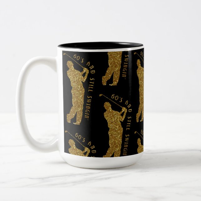 Noch Swingin' Golfer 60 bis 69 Zweifarbige Tasse (Links)