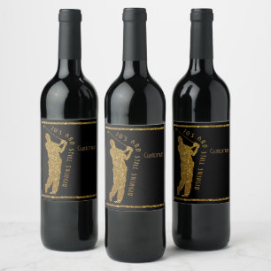 Noch Swingin' Golfer 70 bis 79 Weinetikett