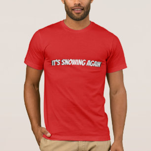 Nochmal weißes Schneefall T-Shirt