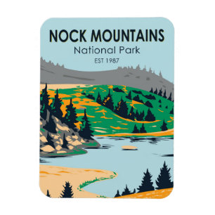 Nock Mountains National Park Austria Vintage Magnet