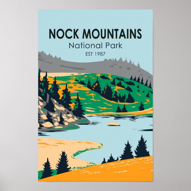 Nock Mountains Nationalpark Österreich Vintag Poster (Vorne)