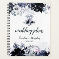 Nocturnal Floral Watercolor Chic Hochzeitspläne