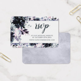 Nocturnal Floral Wedding Website UAWG Insert Cards