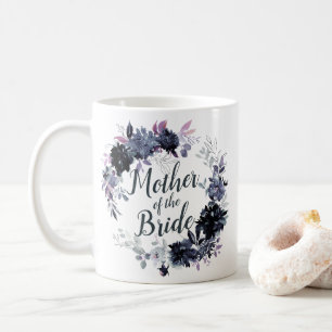 Nocturnal Floral Wreath Chic Mutter der Braut Kaffeetasse