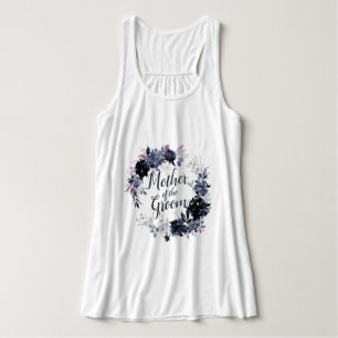 Nocturnal Floral Wreath Mother of the Groom Tank Top