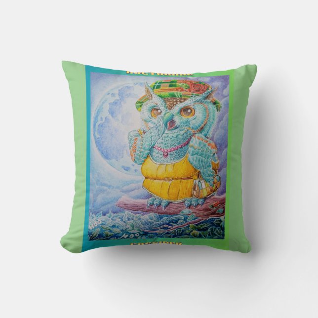 NOCTURNAL GOSSIPER Kissen (Vorderseite)