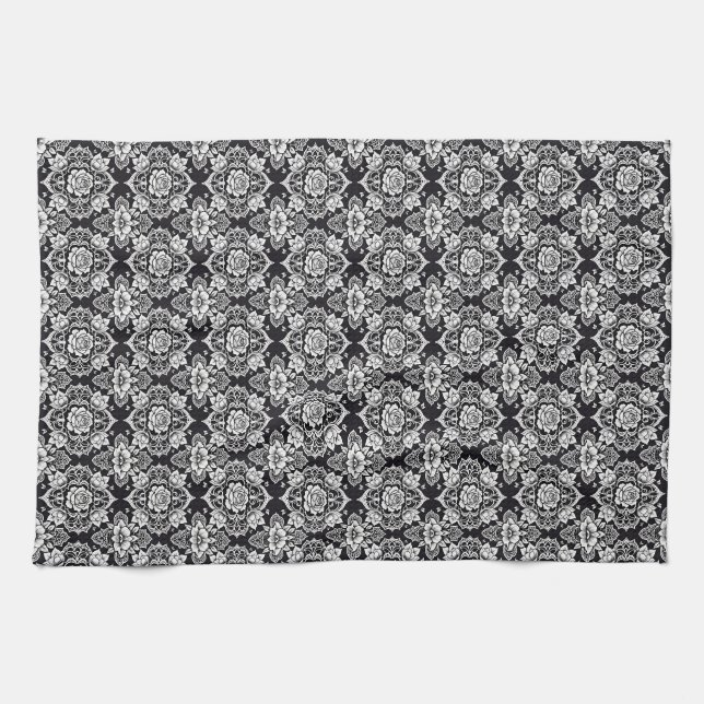 Nocturnal Lace Geschirrtuch (Horizontal)