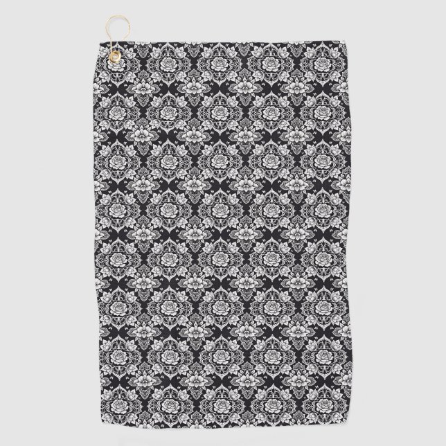 Nocturnal Lace Golfhandtuch (Vorderseite)