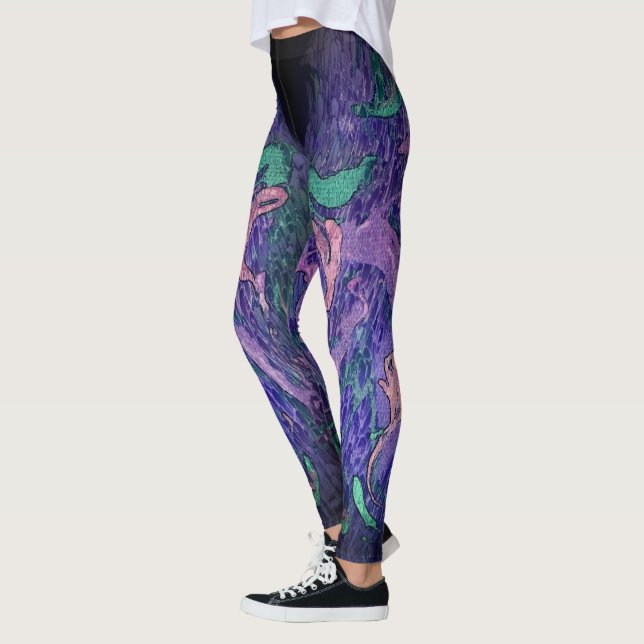 Nocturnal Prowl Abstrakt Pour Leggings (Links)