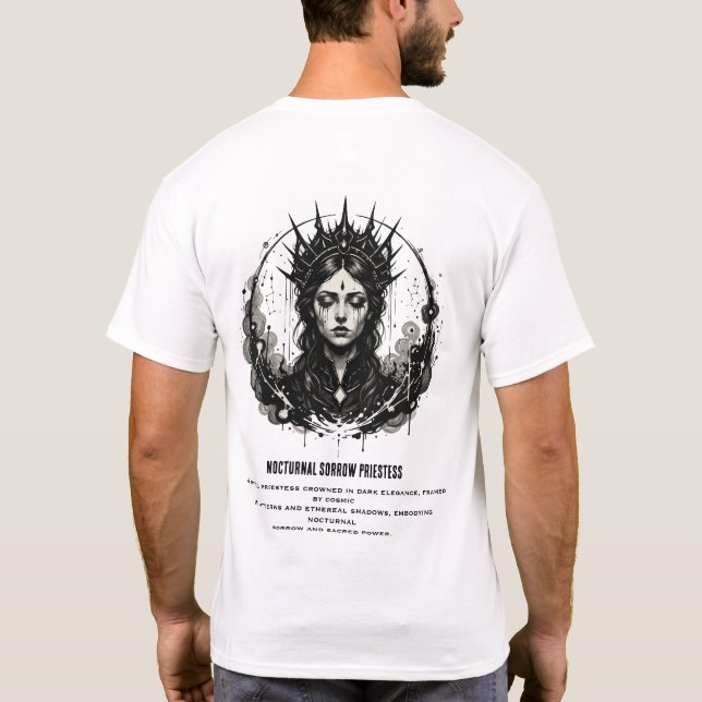 Nocturnal Sorrow Priestess T-Shirt (Rückseite)
