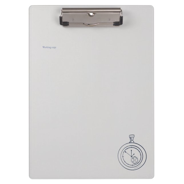 Nocturnal Study dark academia Pocket Watch   Klemmbrett (Vorderseite)