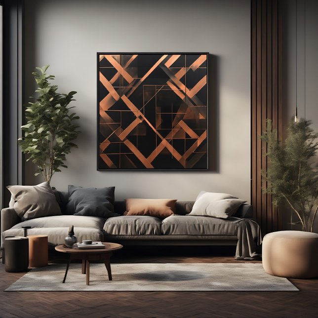 Nocturnale Bernstein-Geometrie Poster (Von Creator hochgeladen)