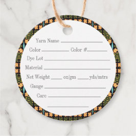 NOCTURNE 2" Round Yarn Tags Geschenkanhänger