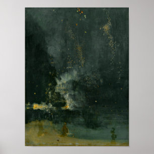 Nocturne in Black and Gold - The Falling Rocket Poster