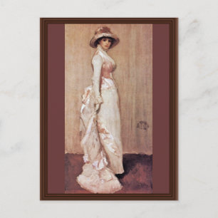 Nocturne in Rosa und Grau Porträt von Lady Meux vo Postkarte