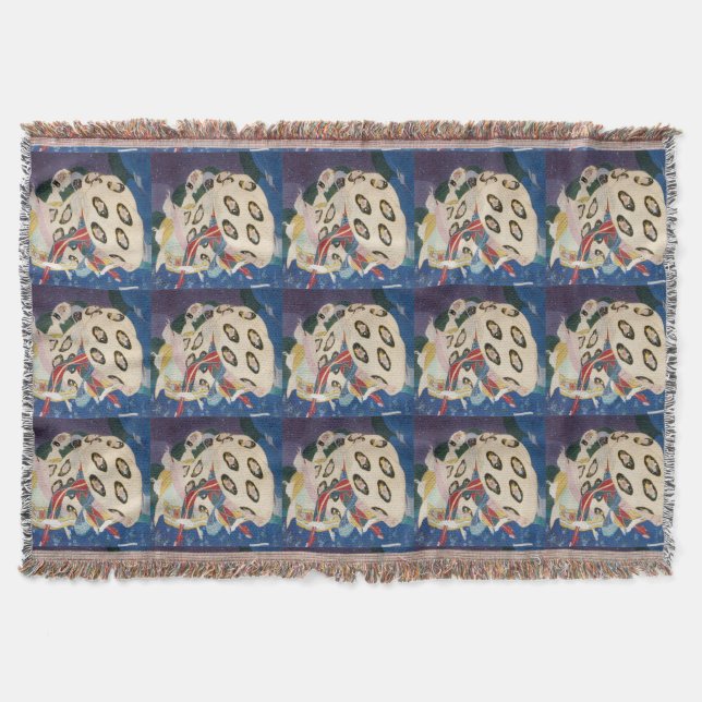 NOCTURNE MIT MASKEN / Venezianische MASKERN Decke (Vorderseite)