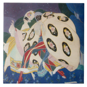 NOCTURNE MIT MASKEN / Venezianische MASKERN Fliese