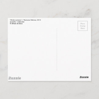 "Nocturne Oblivion" / "Olvido nocturno" Postkarte