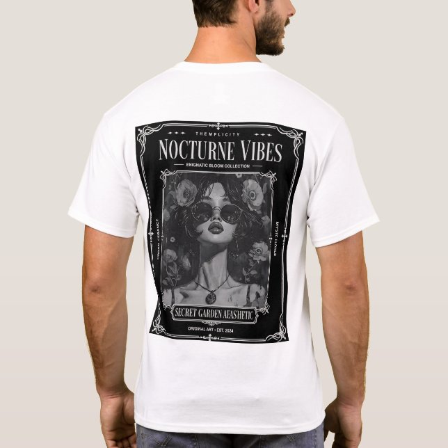 Nocturne Vibes Secret Garden T-Shirt (Rückseite)