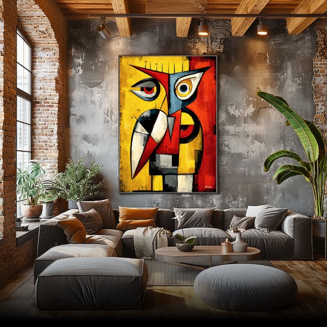 Nocturnes Signal  Zeitgenössische abstrakte Expres Poster (Von Creator hochgeladen)