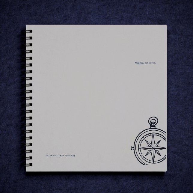 Nocturnes Studium dunkle Akademie Kompass Notizbuch (Von Creator hochgeladen)