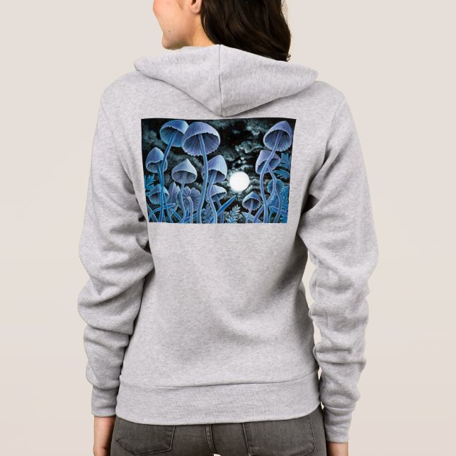 Nocturnic Magic Mushrooms auf Hochtouren Hoodie (Rückseite)