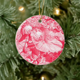 Nodding Lotus (rot) - Keramik Ornament