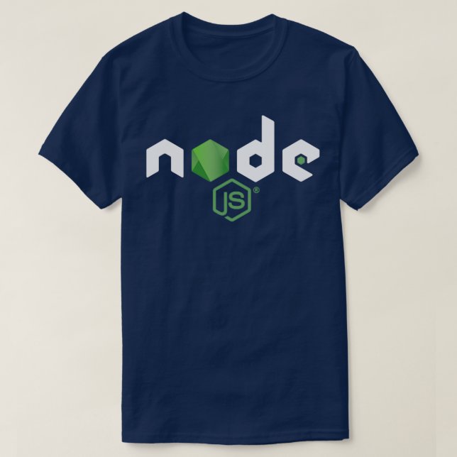 Nodejs Java Script Merchandise T-Shirt (Design vorne)