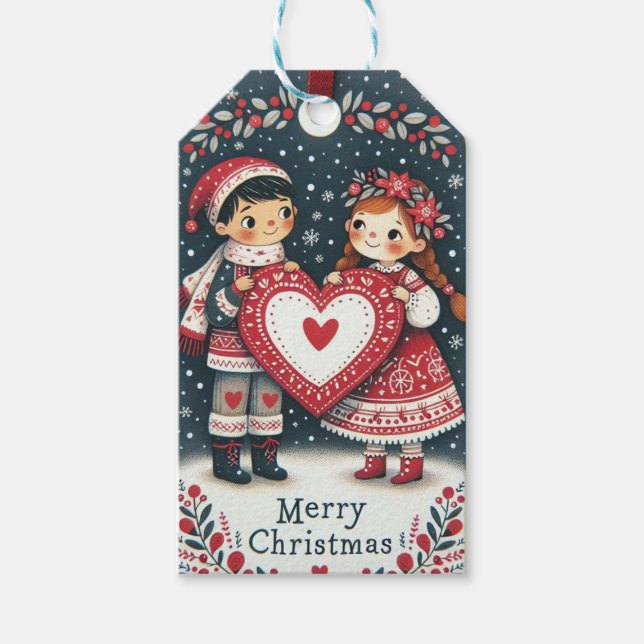 Noë-Geschenketiketten Geschenkanhänger (Vorderseite)