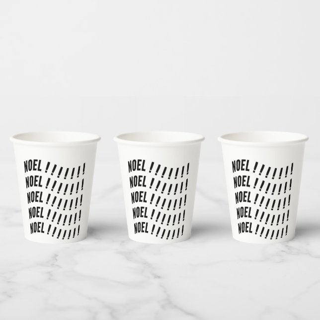 Noel Typography Pappbecher (Multi)