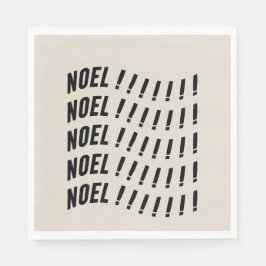 Noel Typography Serviette
