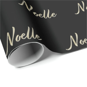 Noelle white gold Handwriting Geschenkpapier