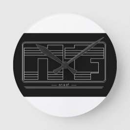 Noface Wall Clock Runde Wanduhr