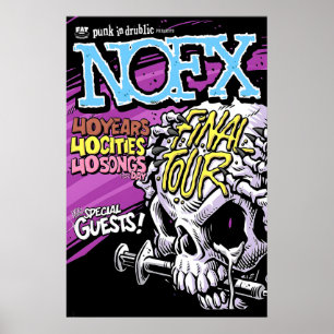 NOFX Final Tour REPRODUCTION Konzertposter Matte K Poster