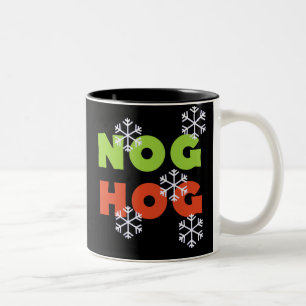 Nog Hog Weihnachtsfeiertage Zweifarbige Tasse