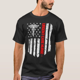 Nogent Care Nurse American Flag Re Registered Nurs T-Shirt