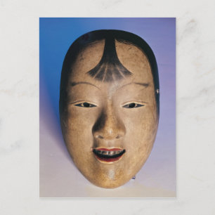 Noh-Theatermaske eines jungen Jungen namens Postkarte