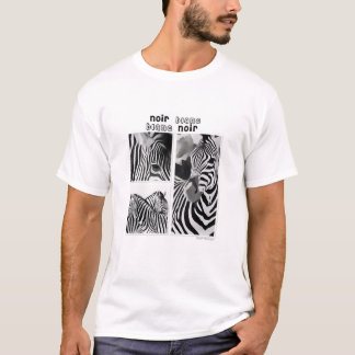 Noir Blanc Zebra-T - Shirt