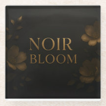 Noir Bloom Bestätigungsuhr | Elegante schwarze Min