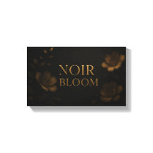 Noir Bloom Elegante Blumenkunst | Gold und schwarz