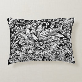 Noir Bloomscape Akzent Kissen