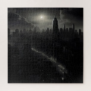 Noir City Cityscape Puzzle