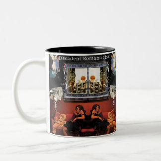 Noir Collage Mug –Dialogue Over Coffee Zweifarbige Tasse