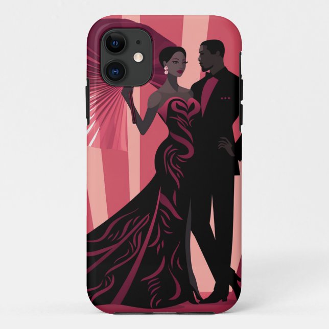 NOIR ELEGANCE-RED #1 Case-Mate iPhone HÜLLE (Rückseite)