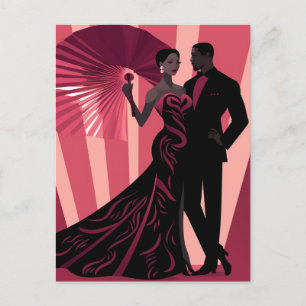 NOIR ELEGANCE-RED #1 POSTKARTE