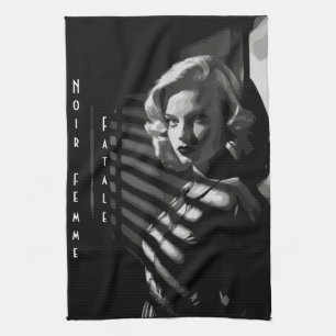 Noir Femme Fatale Geschirrtuch