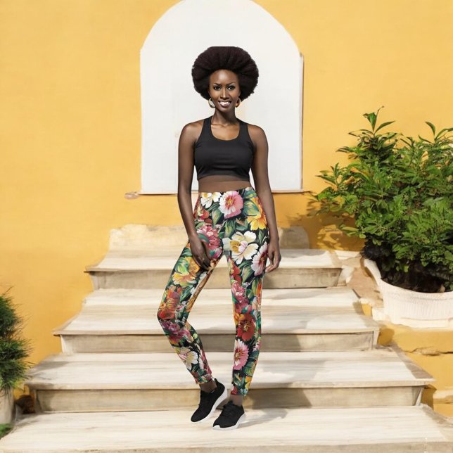 Noir Floral Leggings (Von Creator hochgeladen)