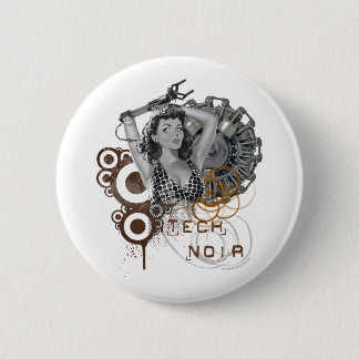 Noir Freifrau steampunk Masse der Technologie Button