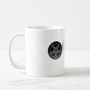 Noir Kirche der Satan Logo-klassischen weißen Tasse