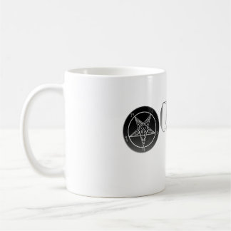 Noir Kirche der Satan Logo-klassischen weißen Tasse